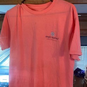 Coral simply southern T-shirt